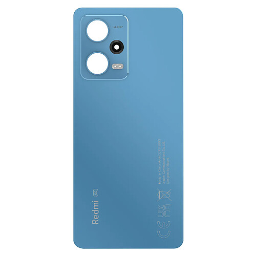 Xiaomi Vitre arrière pour Xiaomi Redmi Note 12 Pro 5G Original Service Pack Bleu