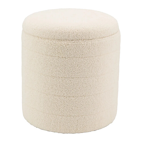 Aubry Gaspard Pouf / coffre en bouclette Grand.