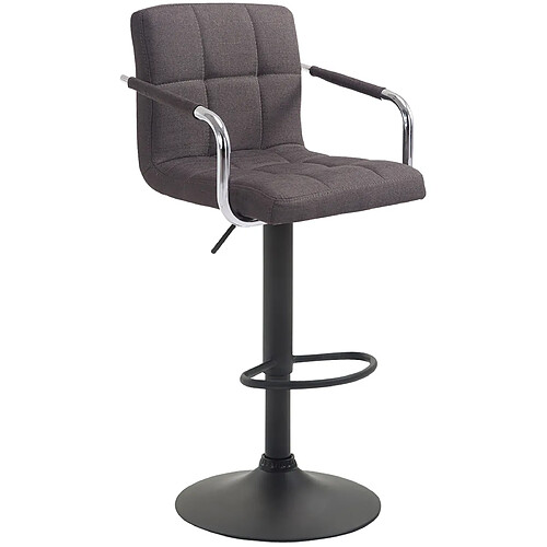 Non Tabouret de bar Lucy V2 tissu noir