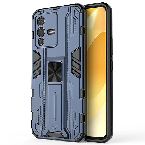 Coque en TPU anti-griffes avec béquille, bleu pour votre Vivo S12