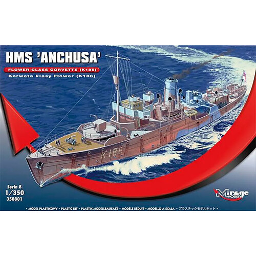 HMS "Anchusa" Flower-Class Corvette K186 - 1:350e - Mirage Hobby