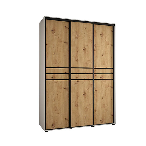 Abiks Meble Armoire Davos 10 À Portes Coulissantes 235,2/170/45 3 Portes