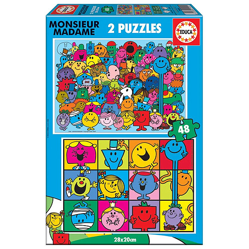 Educa Borras Puzzle 2 x 48 Monsieur madame