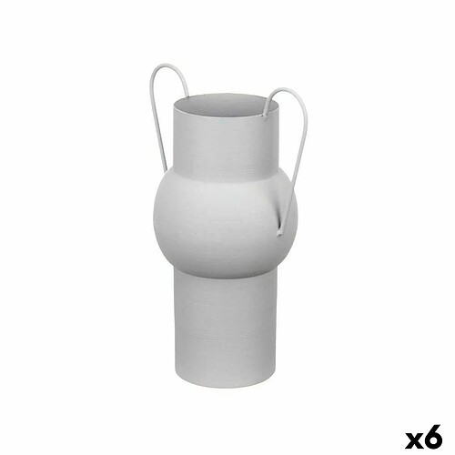 Gift Decor Vase Gris Acier 22 x 32 x 14 cm (6 Unités)