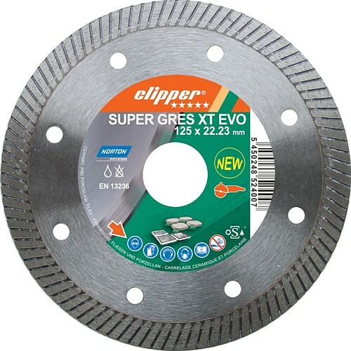 Norton Disque diamant sch.SuperGresXT EVO 125x22,23