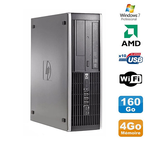 PC HP Compaq 6005 Pro SFF AMD 3GHz 4Go DDR3 160Go SATA Graveur WIFI Win 7 Pro · Occasion