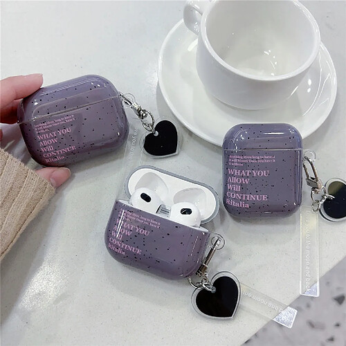 GUPBOO Airpods Coque Housse Étui Protecteur Compatible pour AirPods 3-Ins paint gris anglais femelle