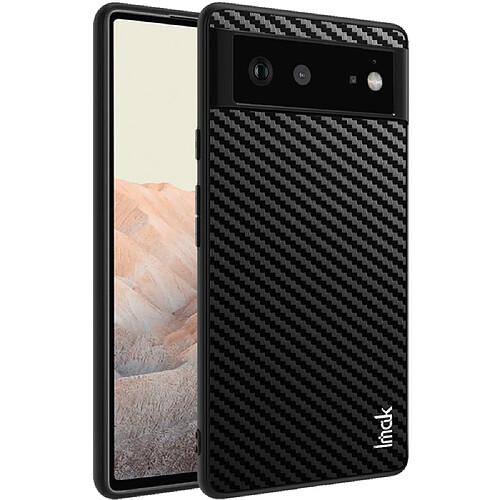 Coque en TPU + PU IMAK texture en fibre de carbone pour votre Google Pixel 6