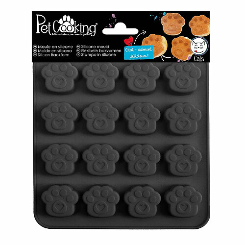 Scrapcooking Moule silicone 16 pattes de chat - friandises pour chat