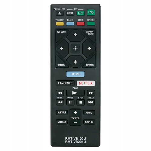 GUPBOO Télécommande Universelle de Rechange pour lecteur SONY BDP-BX150 BDP-BX350 BDP-BX550 BDP-B