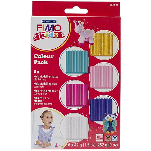 Fimo kids 6 pains couleurs fille