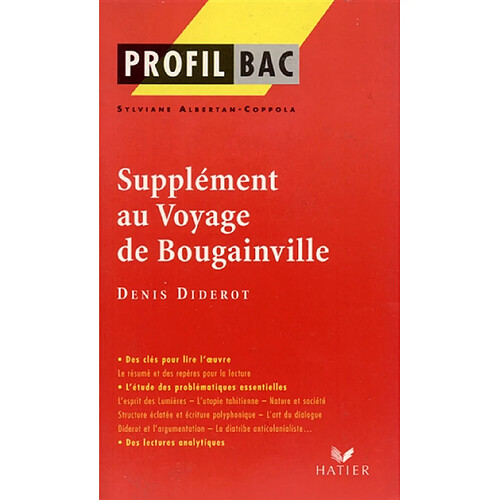 Supplément au voyage de Bougainville, Denis Diderot · Occasion