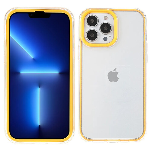 Coque en TPU anti-rayures jaune pour votre iPhone 13 Pro 6.1 pouces