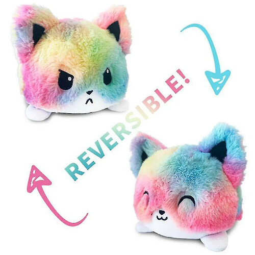 Universal (Catégorie # a) Mignon double face flip réversible chat licorne peluche amusante poupée animaux et jouets cadeaux