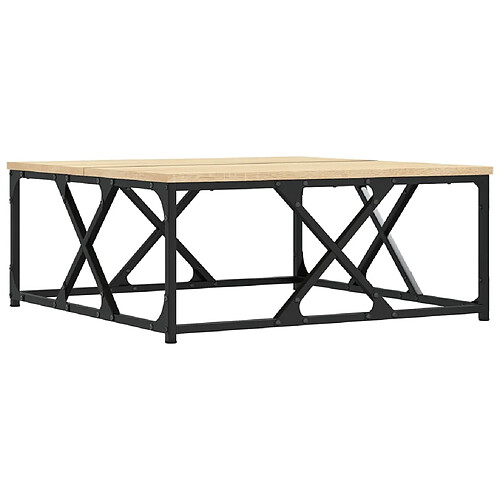 ComfortXL Table Basse Chêne Sonoma 70x70x30 Cm Bois D'ingénierie