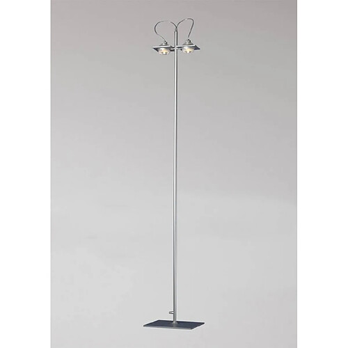 Luminaire Center Lampadaire Ull 2 Ampoules G9 gris argenté