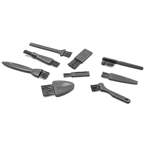 vhbw Set de brosses de nettoyage pour rasoir, tondeuse à cheveux, par ex. de AEG, Braun, Grundig, Norelco, Panasonic, Philips, Remington, Wella