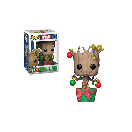 Funko Marvel Comics - Figurine POP! Bobble Head Groot (Lights & Ornaments) 9 cm