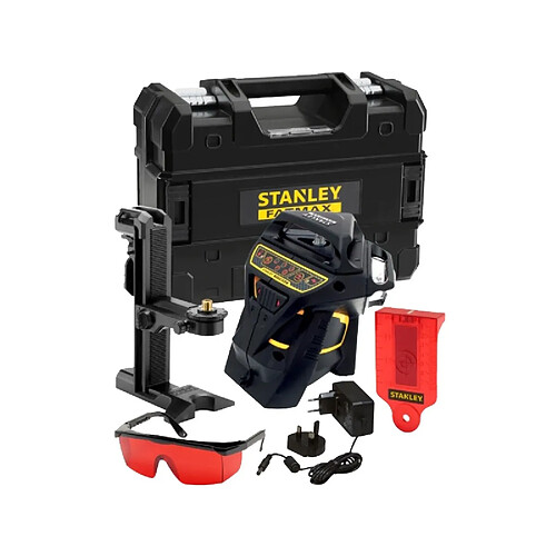 Niveau laser multiligne Stanley X3R360 rouge Fatmax batterie Liion chargeur