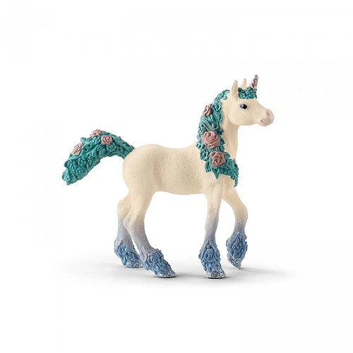 Schleich Figurine Licorne aux fleurs, poulain