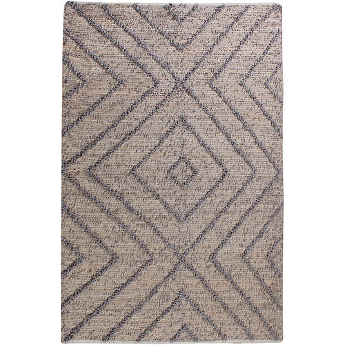 The Rug Republic Tapis en jute grise Worgan 180 x 120 cm.