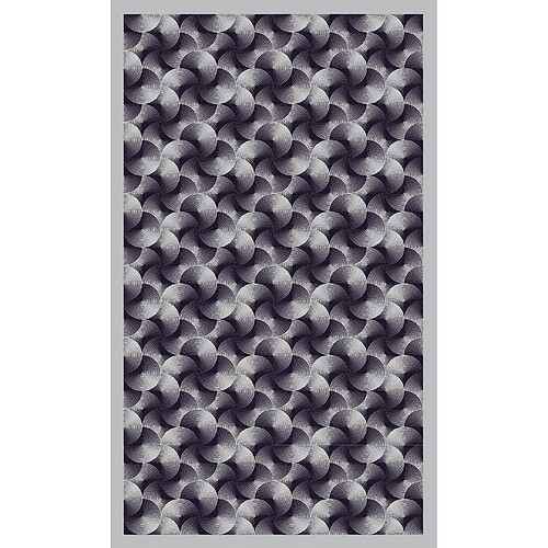 Alter Tapis de salle de bain, 100% Made in Italy, Tapis antitache avec impression numérique, Tapis antidérapant et lavable, Modèle optique - Acqualagna, 120x70 cm