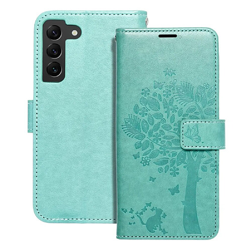 etui forcell mezzo book pour samsung s22 arbre vert