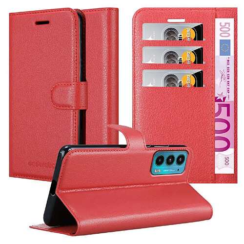 Cadorabo Coque Motorola EDGE 20 Etui en Rouge