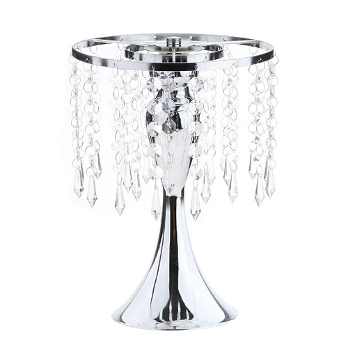 bougeoir en cristal chandelier en argent