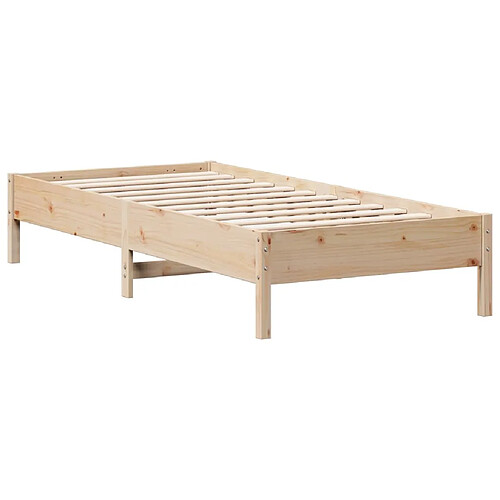 Vidaxl Cadre de lit 100x200 cm bois de pin massif