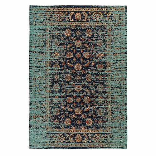 Paris Prix Tapis Tissé Vintage Oriental Charme Bleu 160 x 230 cm