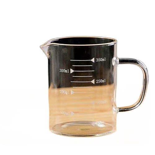 Universal Tasse de mesure en verre haute Tasse à lait transparente avec balance Tasse transparente haute résistance à la température Accessoires de cuisine