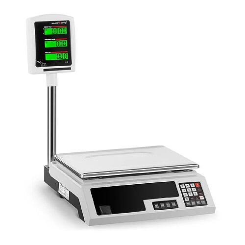 Helloshop26 Balance de contrôle 30 kg / 1 g 34 x 23 cm 2 LCD 14_0000600