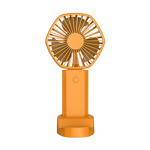 (Orange) Petit Ventilateur de Poche Mini Ventilateur De Bureau Silencieux Portable Rechargeable Usb pour Étudiant