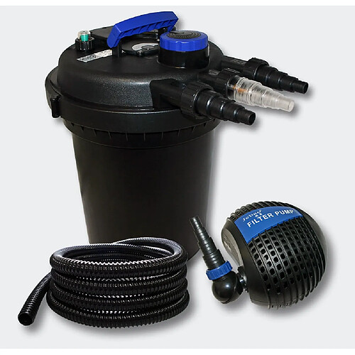 Helloshop26 Kit de Filtration à Pression 10000l 11 Watts UVC Stérilisateur Pompe Tuyau 4216452