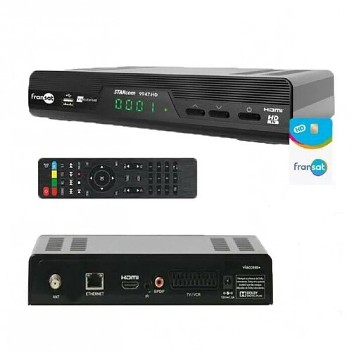 OPTEX RECEPTEUR FRANSAT HD 9947 TV SATELLITE HD (AVEC CARTE)