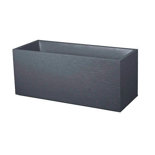 Eda Jardinière rectangulaire Graphit - 99,5 x 39,5 x 43,5 cm - 97 L - Gris anthracite