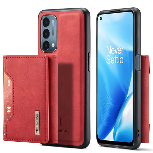 Dg.Ming Coque en TPU anti-chute, magnétique, hybride avec béquille rouge pour votre OnePlus Nord 200 5G