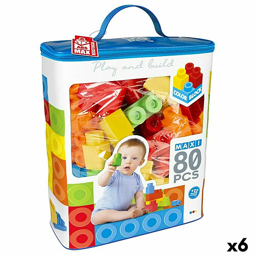 Set de construction Color Block Basic Sac 80 Pièces (6 Unités)