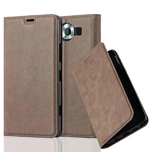 Cadorabo Coque Nokia Lumia 950 Etui en Brun