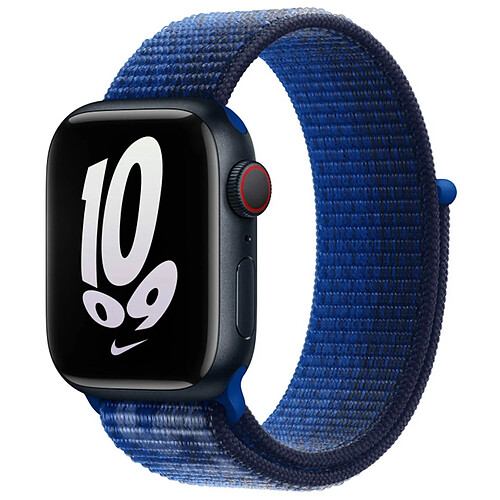 Sport Loop bracelet pour l'Apple Watch Series 1-9 / SE - 38/40/41 mm / Series 10 - 42 mm - Game Royal / Midnight Navy