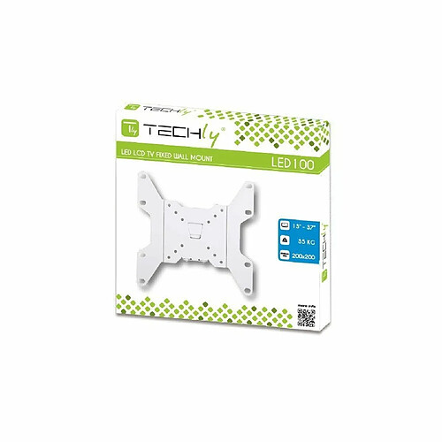 Techly 23790 Support Mural pour TV LCD LED 13 ``-37 Fixe Blanc