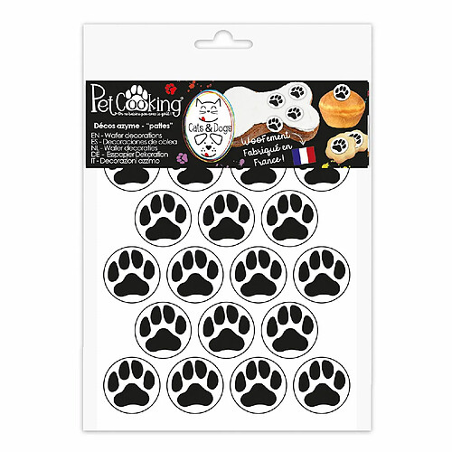 Scrapcooking Décors azyme - 18 pattes de chat