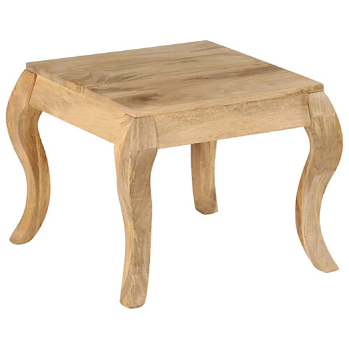 vidaXL Table d'appoint 45x45x40 cm Bois de manguier massif