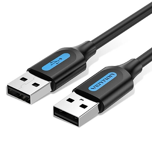 Câble Usb 2.0 Vention Cojbd/ Usb Mâle - Usb Mâle/ 1M/ Noir