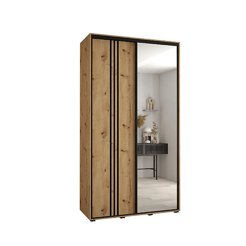 Abiks Meble Armoire DAVOS 7 À Portes Coulissantes 235,2/140/60 2 Portes