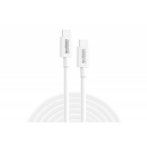 Câble Urban Factory USB Type C vers USB Type C 2 m Blanc