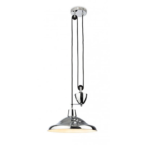 Luminaire Center Suspension Suffolk Chrome 1 ampoule 16cm