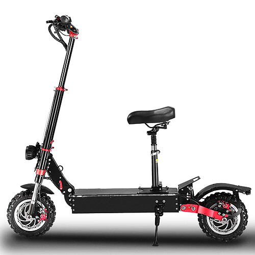 BOYUEDA S4-11 pouces Trottinette électrique 5600W 60V 43Ah Frein à Huile Autonomie 100KM