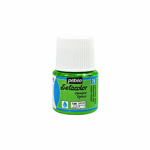 Pebeo Peinture textile Setacolor opaque - Vert printemps - 45 ml